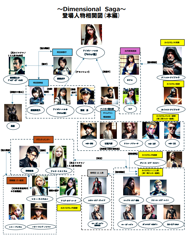 ディメンション人物相関図